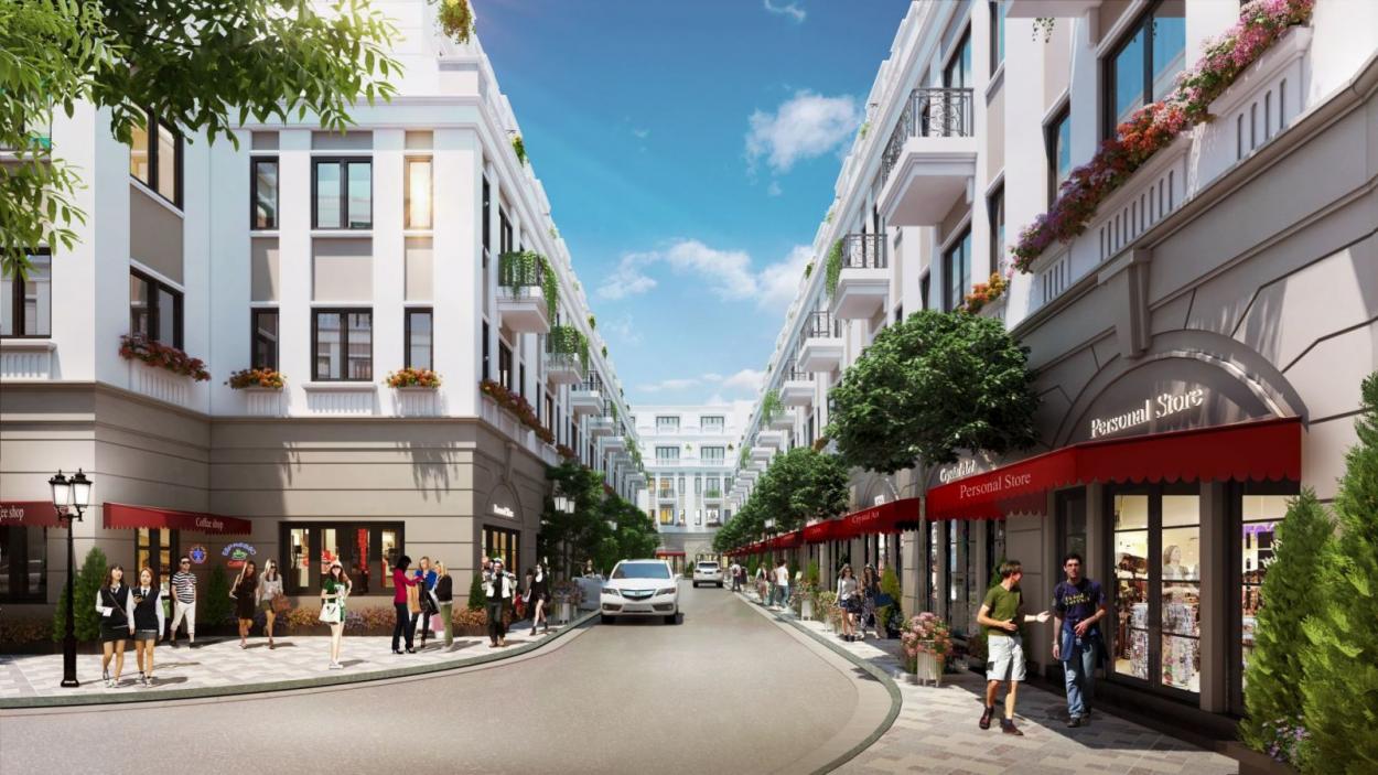 Dãy nhà phố Shophouse Khai Sơn City kinh doanh khá tốt