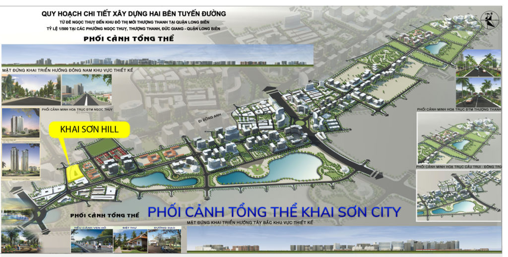 Phối cảnh Dự án Khai Sơn City Long Biên